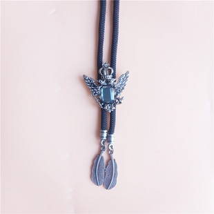 双翅韩版男士女白衬衫黑色领带JK领绳红色蝴蝶结配饰免打水钻领结