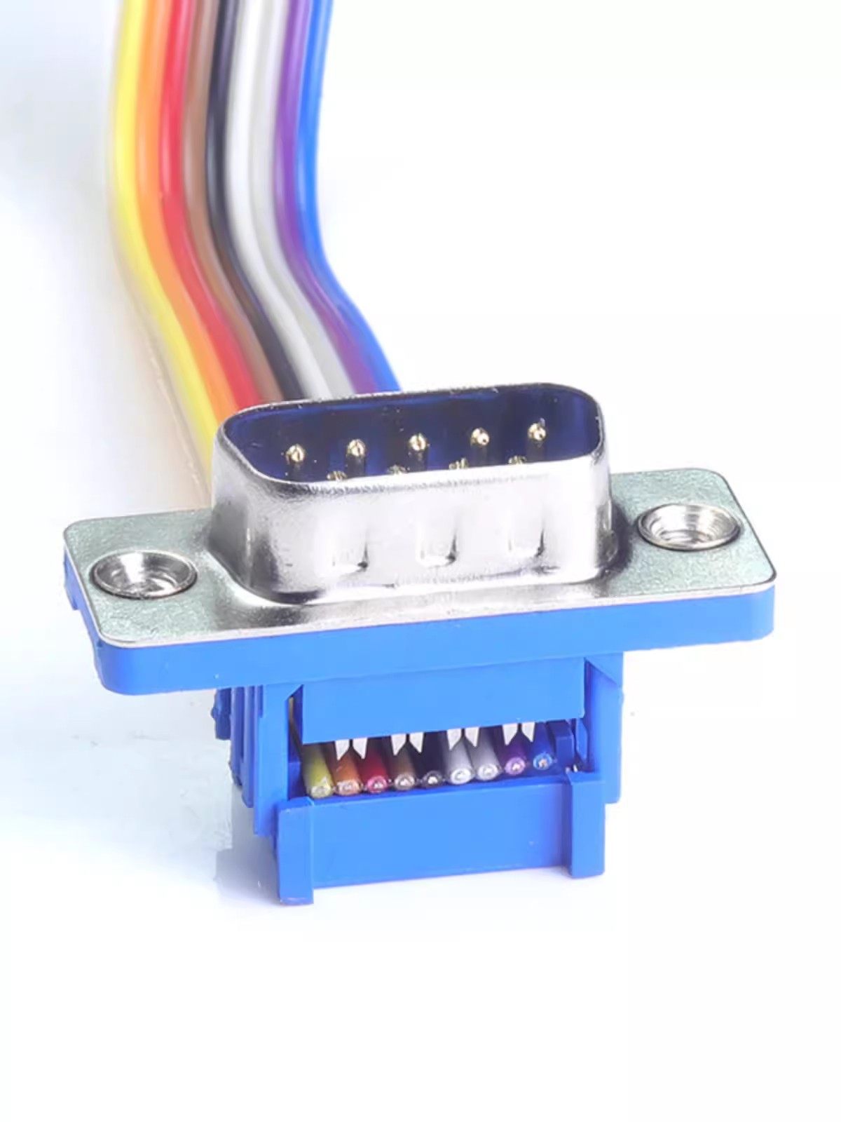 DIDC-DB9/15/25/37Pte免焊 压线式 插座公头 母头排线接头 串口针