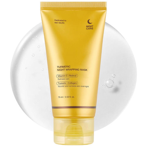 姜黄胶原撕拉面膜Turmeric OvernightWrapping Peel Off Mask春天