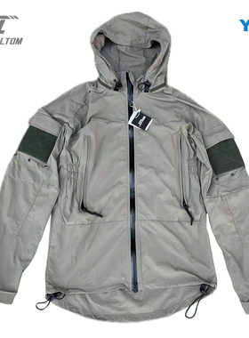 战术汤姆ORC灰色软壳外套PCU一代L5版型160D消光尼龙连帽防风外套