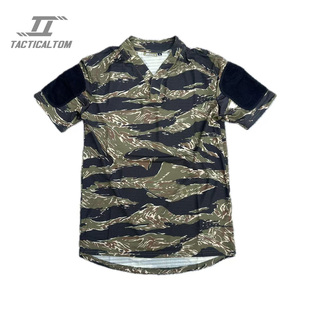 战术汤姆丛林虎斑越战虎纹网红战术Rugby速干VS战术短袖T恤上衣