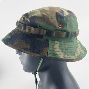战术汤姆四色丛林战术短檐四丛BDU奔尼帽 透气户外徒步登山圆边帽