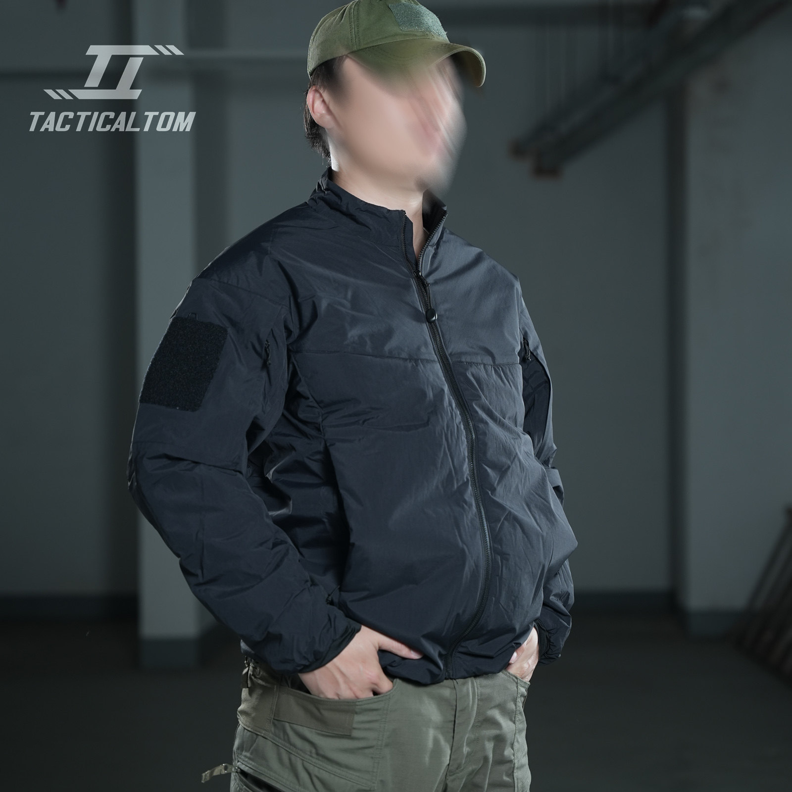 战术汤姆LT无帽纯黑色军鸟战术棉服军迷户外徒步登山秋冬保暖外套