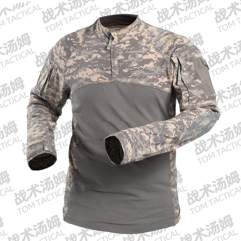 全棉acu蛙服蛙皮上衣伪装作训服图片