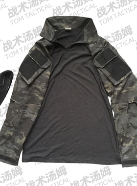 战术汤姆 GEN2蛙服 G2蛙皮上衣MCBK 暗夜多地形迷彩 黑MC单上衣