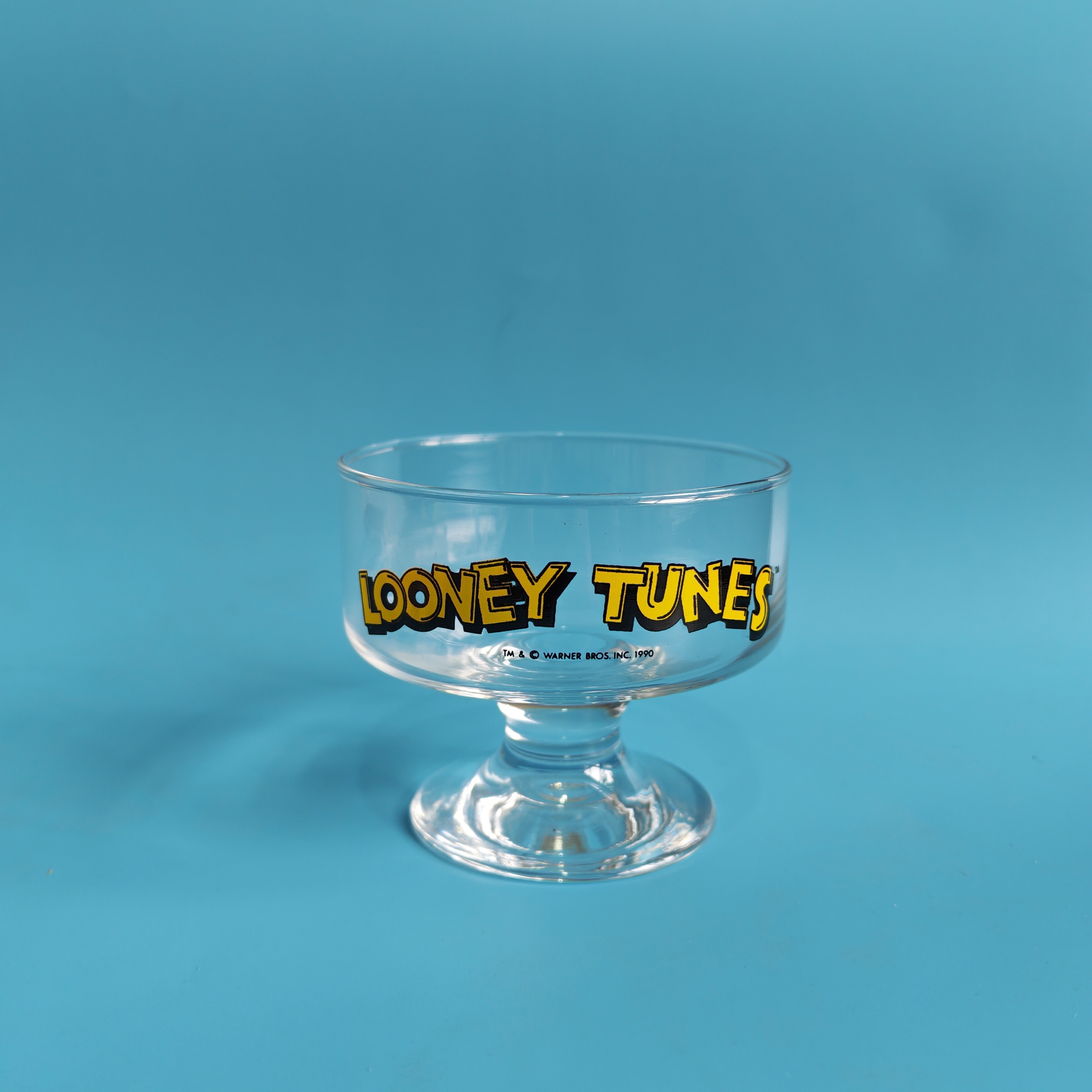 日本中古冰淇淋碗looney tuns兔八哥高脚杯甜品碗昭和90年佐佐木