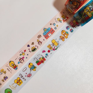 日本今井杏可爱小生物PET胶带分装现货手账日记装饰