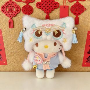 新春醒狮头套糖葫芦kitty猫包包挂件新年礼物玩偶创意钥匙扣挂饰