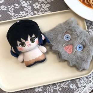 伊之助玩偶公仔鬼灭之刃10cm努努体棉花娃娃二次元周边可爱玩偶