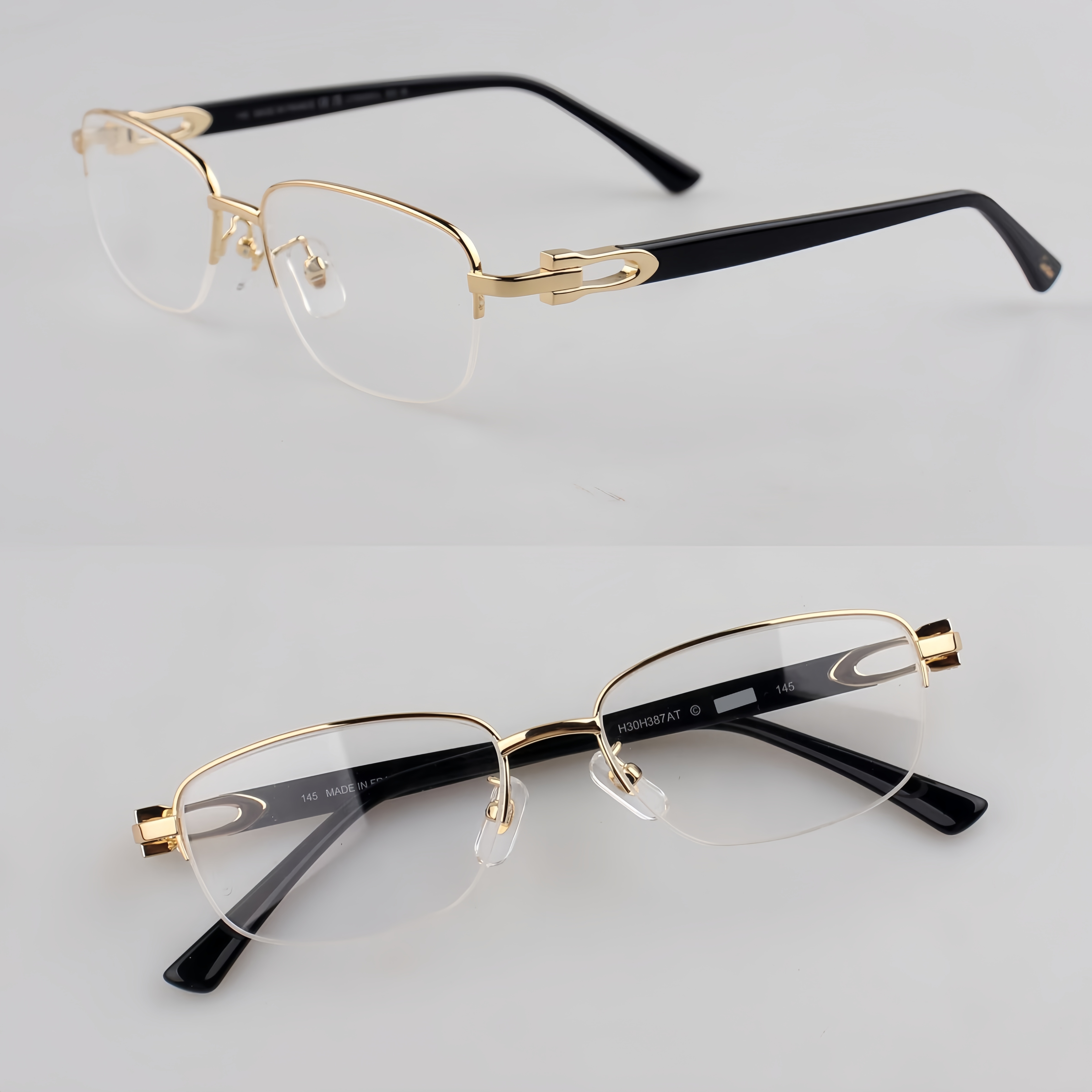 眼镜框CT0530OJ纯钛半框商务男士时尚近视眼镜架女可配高度防蓝光