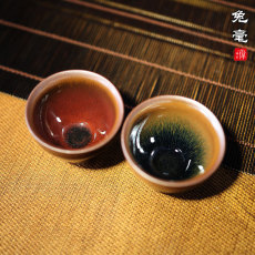 Здание 正宗建阳建盏主人茶杯手工大号陶瓷茶具原矿铁胎兔毫油滴天目茶盏