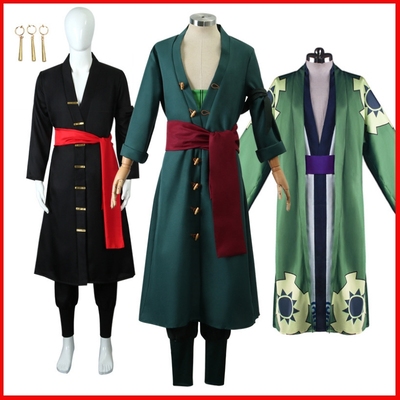 海贼王索隆COS服和之国动漫迷卓洛两年后浴衣草帽服和服全套现货
