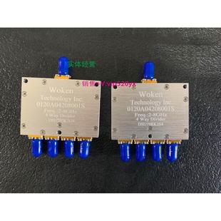 RF射频 现货供应全新沃肯Woken 8GHz 1分4功分器0120A04208 SMA
