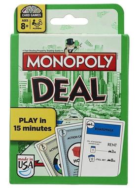 English VErsion MonoPoly DEal CarD  Play CarD Toy PuzzlE FaM