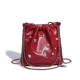 Вместительная и большая универсальная осенняя модная цепь для невесты, мусорный мешок, сумка на одно плечо, изысканный стиль