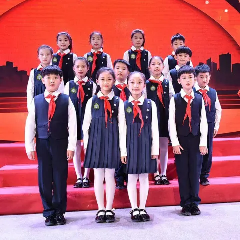 演出服大合唱合唱团舞蹈诗歌礼服幼儿演出服装中小朗诵儿童