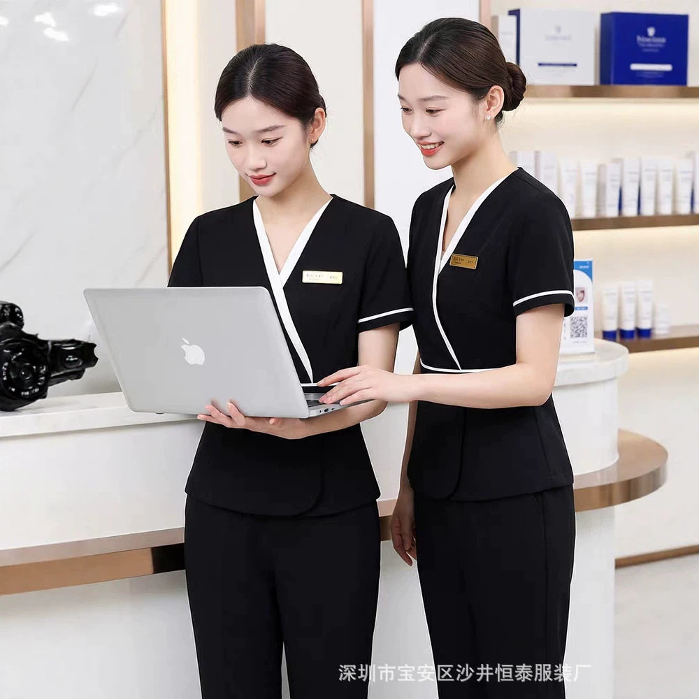 春夏美容师足疗技师气质套装