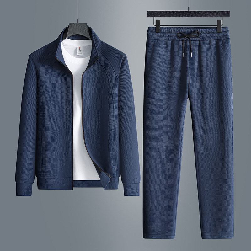 泽yp男士休闲运动套装春秋季潮流搭配立领夹克外套长裤时尚两件套