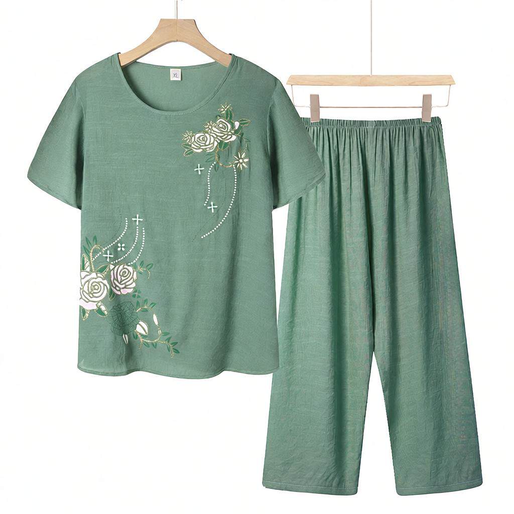 竹翊棉麻睡衣/家居服套装