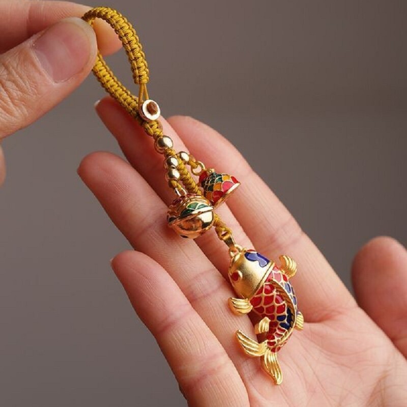 师傅手工平安上岸锦鲤汽车钥匙挂件钥匙扣上岸钥匙扣年年有余挂饰