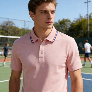 BUFFALO BOUND翻领POLO衫男短袖运动休闲商务T恤户外运动情侣