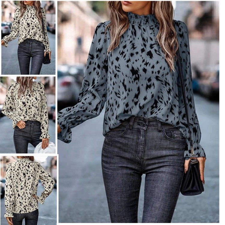 新款亚马逊欧美风春夏气质涤纶套头长袖半高领宽松型女式衬衫,模玩/动漫/周边/娃圈三坑/桌游,lolita洛丽塔连衣裙,淘宝优惠券,粉丝福利购,淘宝优惠卷