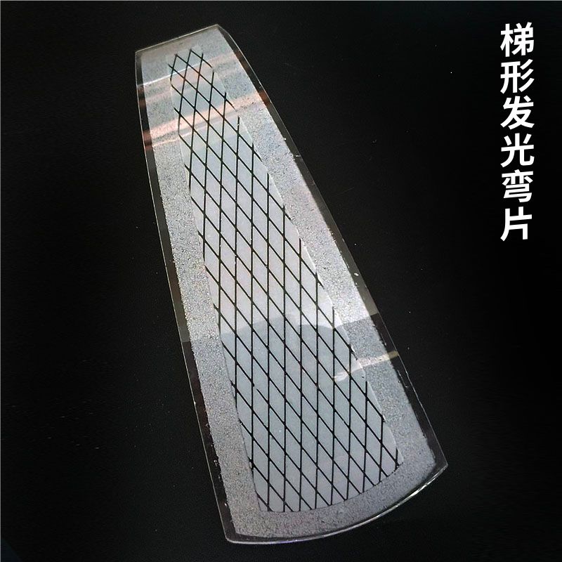 老式家用餐厅灯吊灯老款客厅水晶灯吸顶灯配件大全长方梯形玻璃片图片