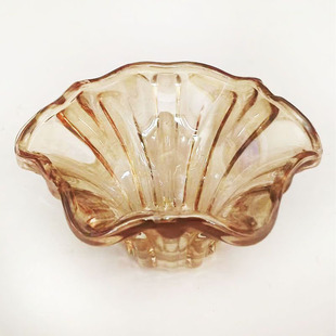 欧式风格水晶灯吊灯装饰配件蜡烛灯S形弯管玻璃碗碟灯饰配件DIY