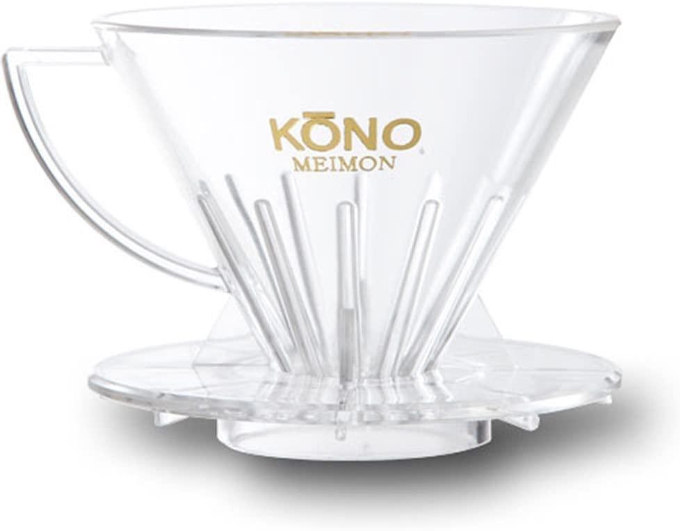 kono滤杯 透明 mdn-21中长肋骨 手冲咖啡树脂滤杯日本
