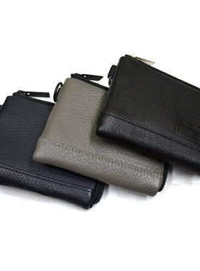 日本代购吉田PORTER日本制日系真皮拉链短款钱包潮男士145-03292