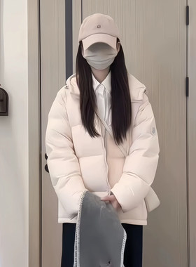 短款羽绒服女面包服学生小个子