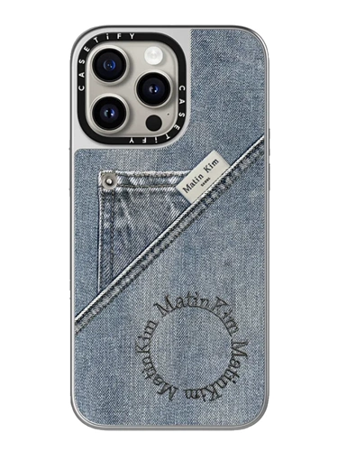 Совместимый чехол для телефона, минималистичная модная элитная джинсовая защитная защитная сумка, Южная Корея, iphone, 14/13, зеркальный эффект, защита при падении