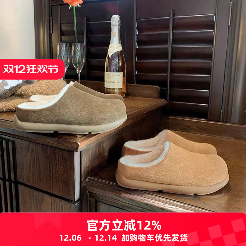 小土豆加绒毛毛鞋女款