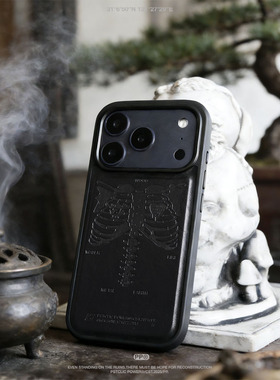 原创潮牌iPhone16磁吸手机壳magsafe时尚酷炫磨砂皮革保护套16pro防摔适用于苹果17个性高级皮套17promax