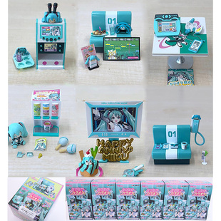 初音未来 ment 手办盒蛋 KTV包间 微缩场景 初音 现货日本正版