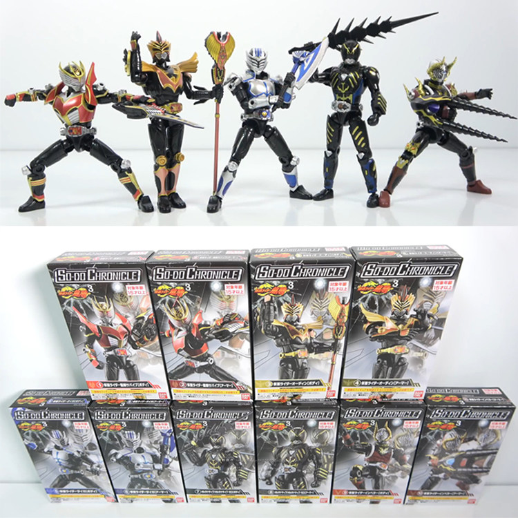 现货万代正版 假面骑士 龙骑 白虎 羚皇 奥丁 层动03可动手办盒蛋