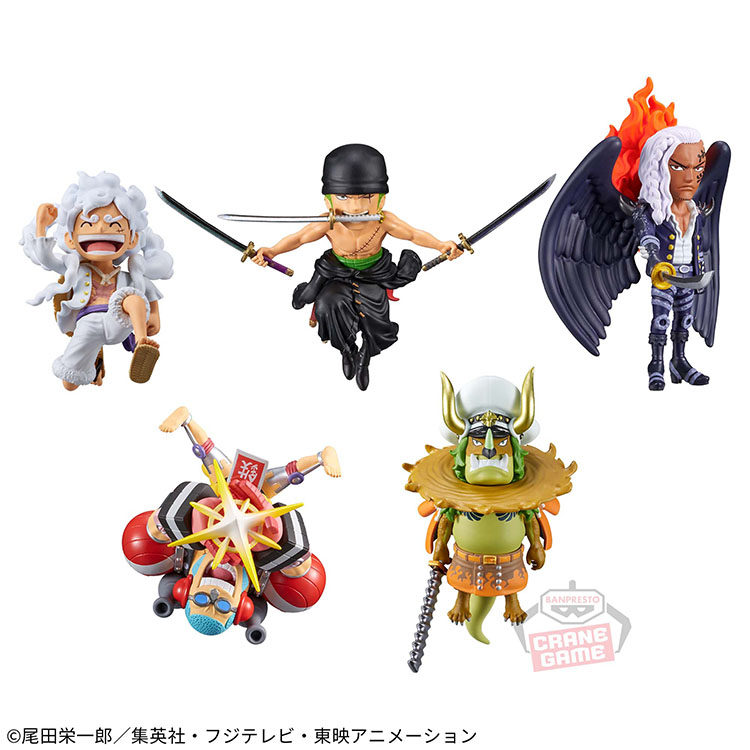 现货眼镜厂日本正版 海贼王 鬼岛篇11 索隆 烬 佛兰奇WCF手办景品
