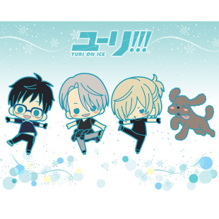 现货眼镜厂日本正版冰上的尤里 胜生勇利 维克托橡胶挂件手办扭蛋