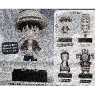 万代日本正版 海贼王 路飞 红发 巴基 点头娃娃造型摆件 手办扭蛋