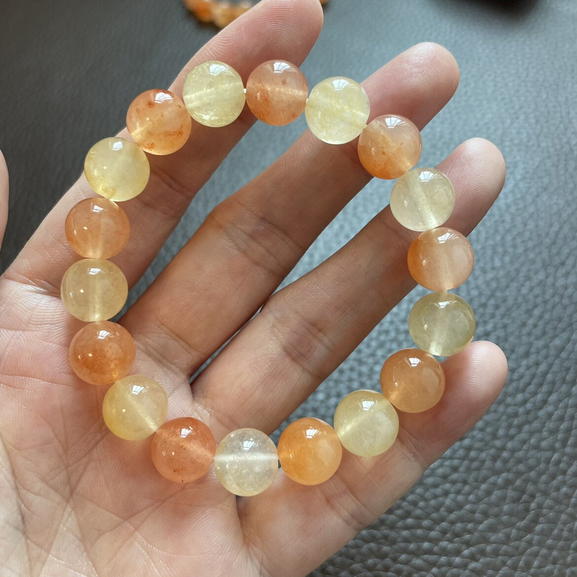 金丝玉宝石光多宝手链珠串