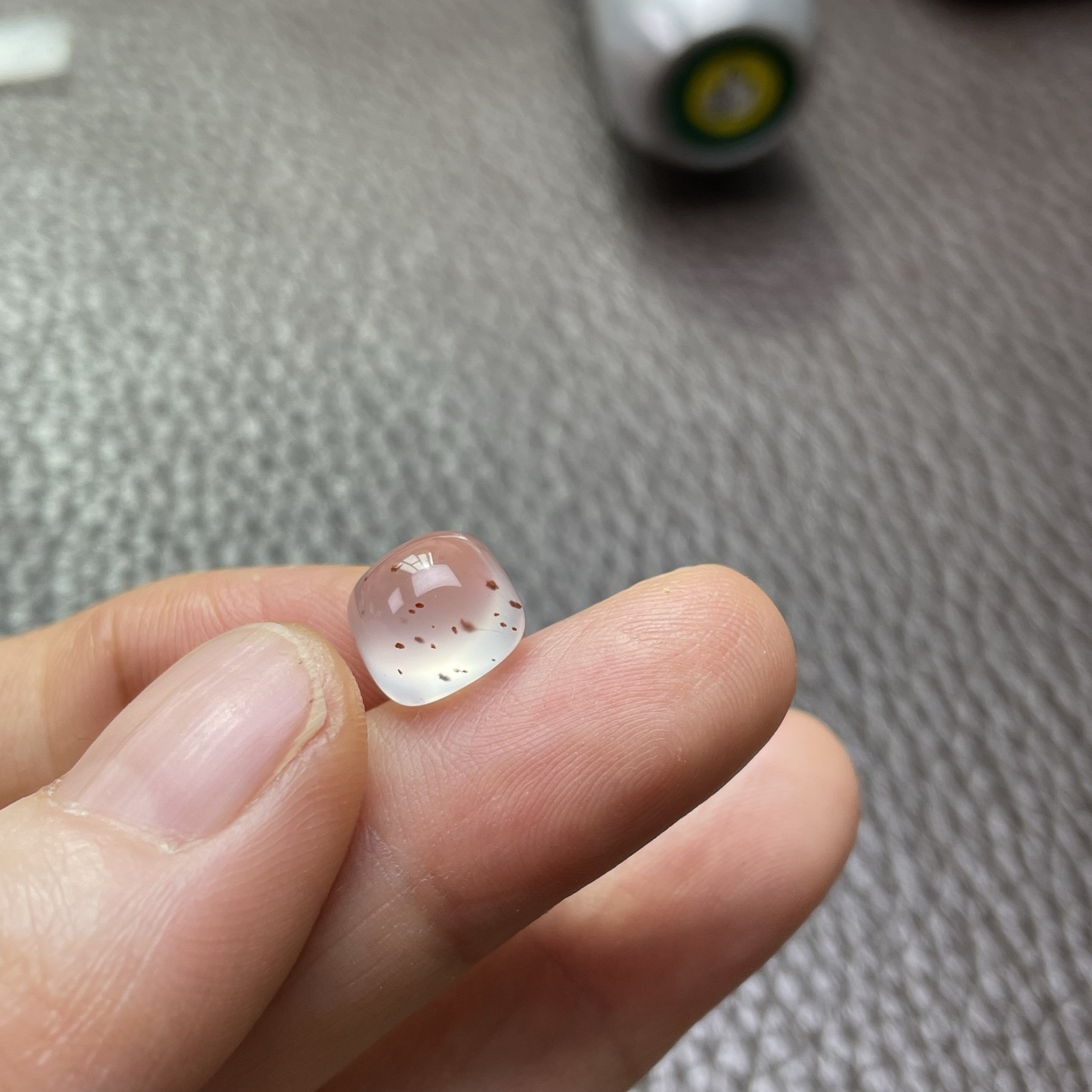 南红原矿满天星荧光方块小方糖戒指戒面裸石