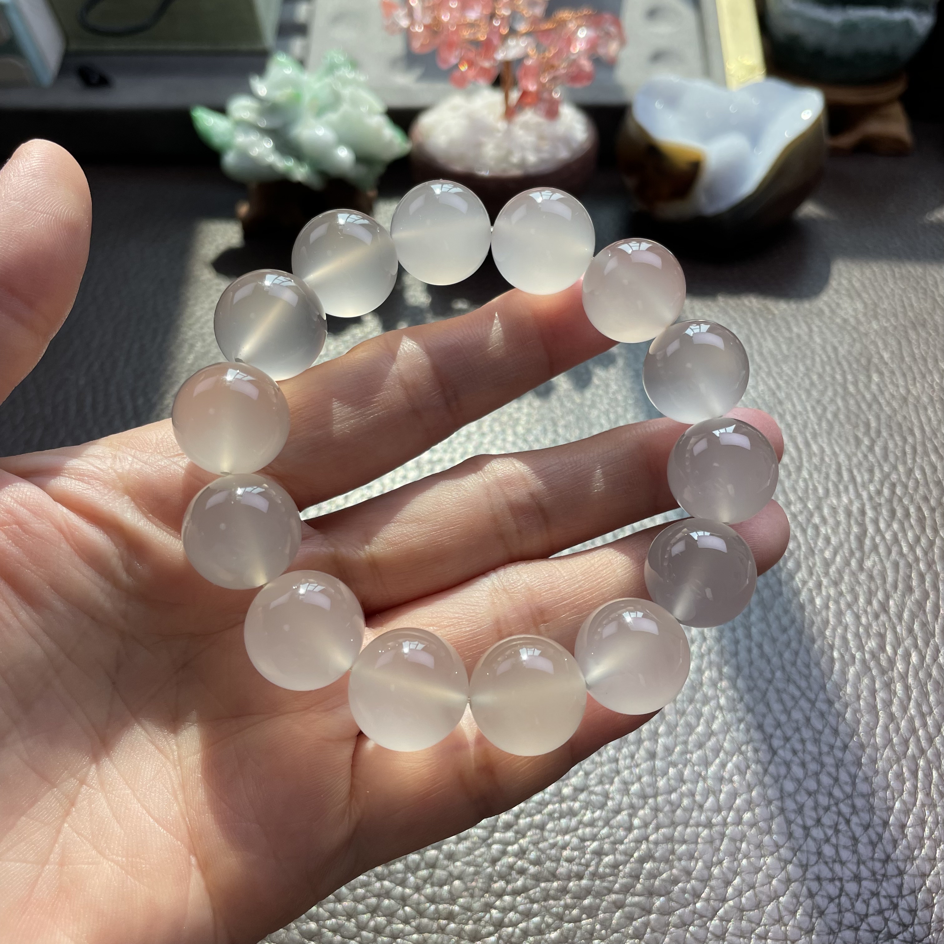 南红天然玛瑙天然原矿15mm珠子手链手串