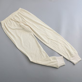 款 薄款 柔软舒适亲肤打底裤 米白色男士 家居裤 四季 保暖裤 女士秋裤