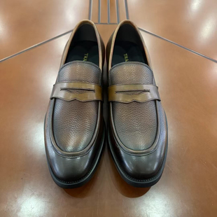 XL大底 面牛皮内里 手工擦色吊牌价3280 进口鹿皮鞋 TRANDS皮鞋