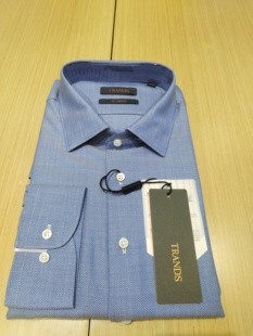 TRANDS长袖衬衫。意大利生产的REDA ACTIVE可机洗系列功能面料