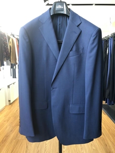 大杨传世男装TRANDS西装英国多美羊毛面料藏蓝色单西