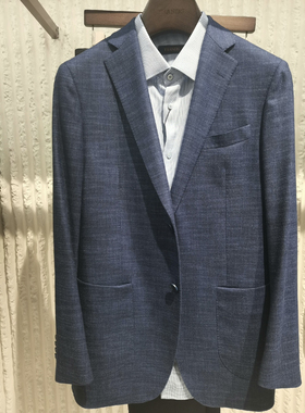 TRANDS休闲单西，COLOMBO山羊绒面料墨蓝色，时尚百搭看产品介绍