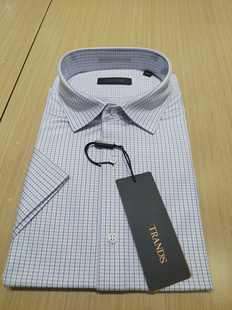 TRANDS短袖衬衫，百分之百桑蚕丝面料，吊牌价3280特价1280