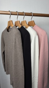 康赛妮小山羊绒纱线驼色百搭款 国际一线品牌代工厂 羊绒衫 女款