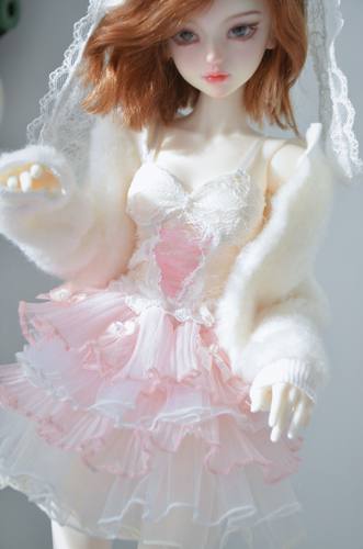 ［两件包邮］小蛋糕蓬蓬裙蕾丝上衣套装3分4分大4分bjd娃衣